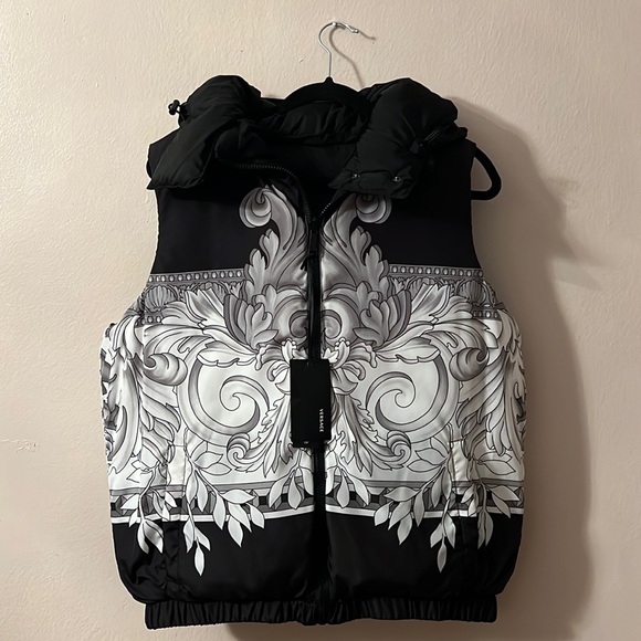 Versace men’s Renaissance Medusa Barocco Reversible Down filled Puffer Vest NEW - Picture 7 of 16